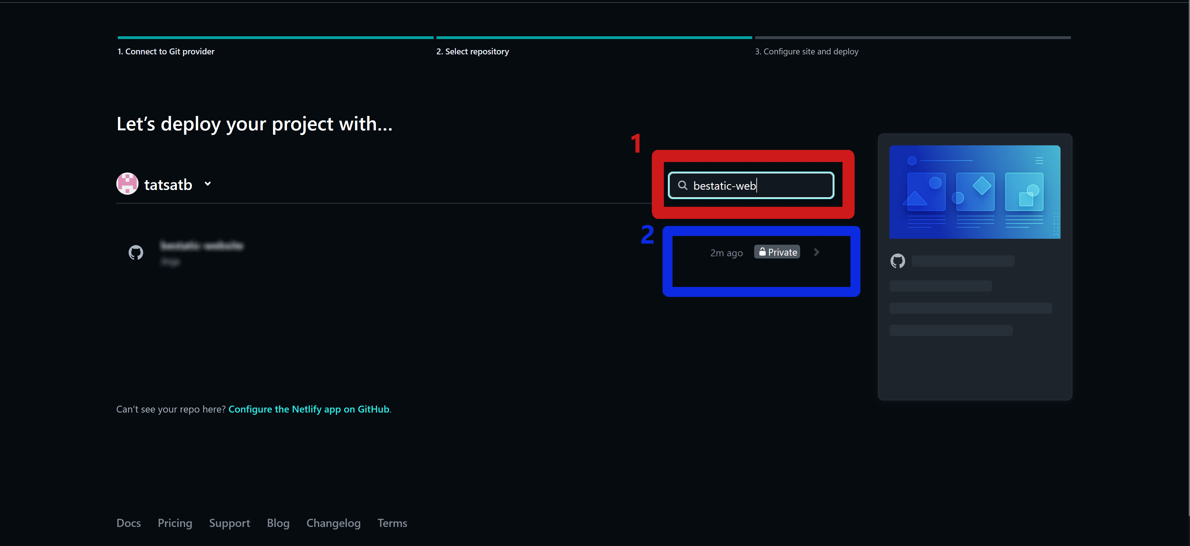 netlify install/authorize 1